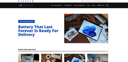 Technews - Technology News Magazine Joomla Template Site