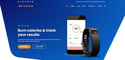 Tracker - Responsive App Showcase Product Joomla Template