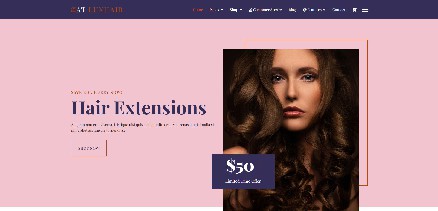 Luxhair - Joomla template for hairdressers, hair salons