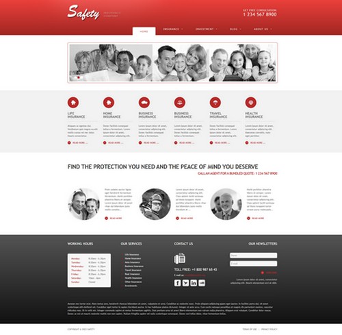 Safety - Professional Insurance Services Joomla Template