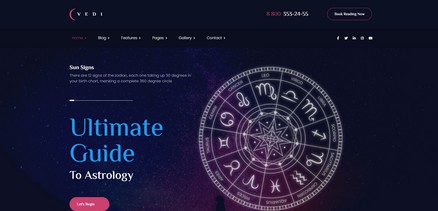 Vedi - Astrology and Esoteric Joomla Template