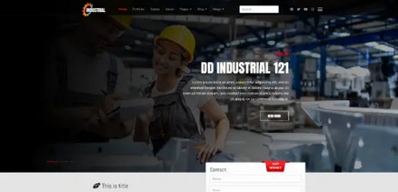 Industrial - Joomla 4 Template for Factories, Oil Refineries