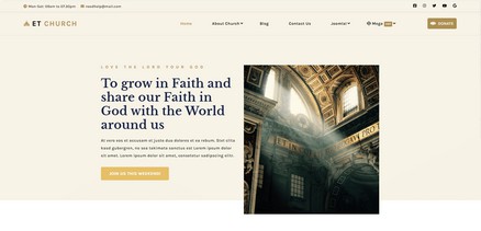 ET Church - Religious and Churches Website Joomla 4 Template
