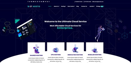 Hosto - Hosting Services and Datacenter Joomla 4 Template