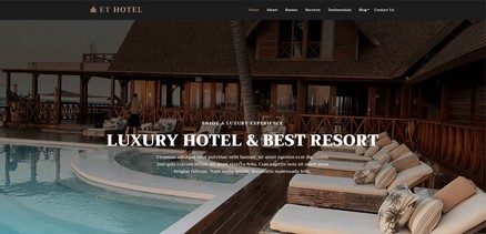 Hotel - Responsive Hotel and Resort Joomla 4 Template