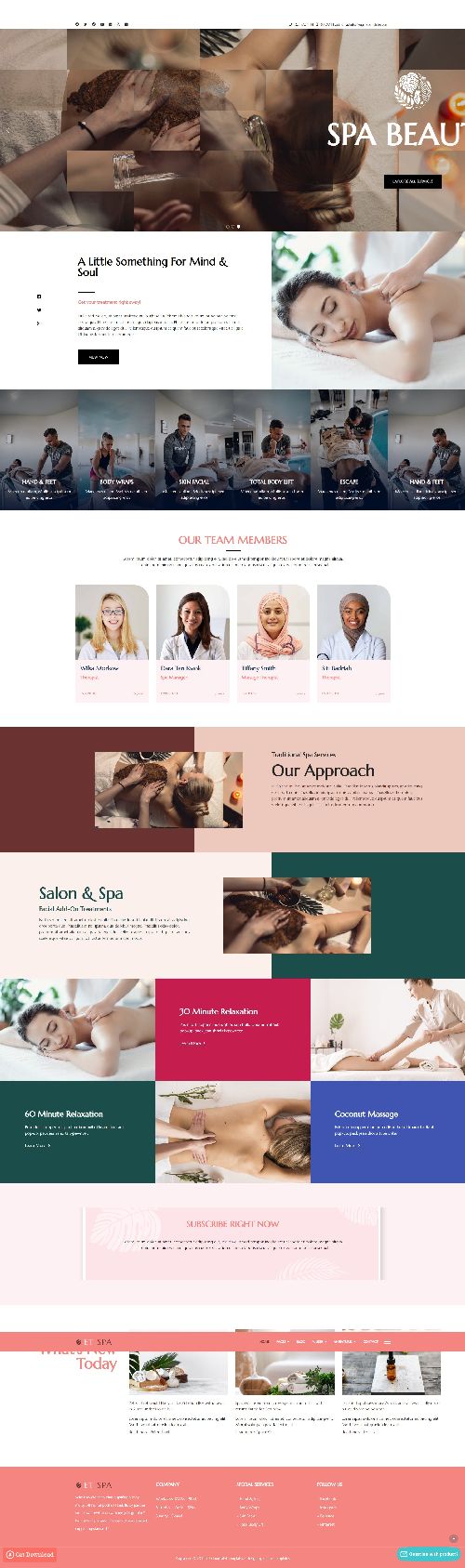 Spa - Responsive Spa and Beauty Centers Joomla 4 template