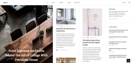 Decor - Design, Interior Creative Websites Joomla 4 Template