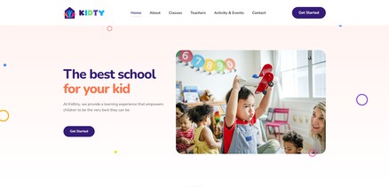 Kidty - Preschool Kindergarten Websites Joomla 4 Template