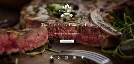 Steak House - Restaurant, Brasserie Sites Joomla 4 Template