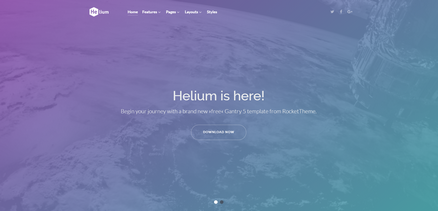Helium - Multipurpose Gantry5 Joomla 3 & 4 Template