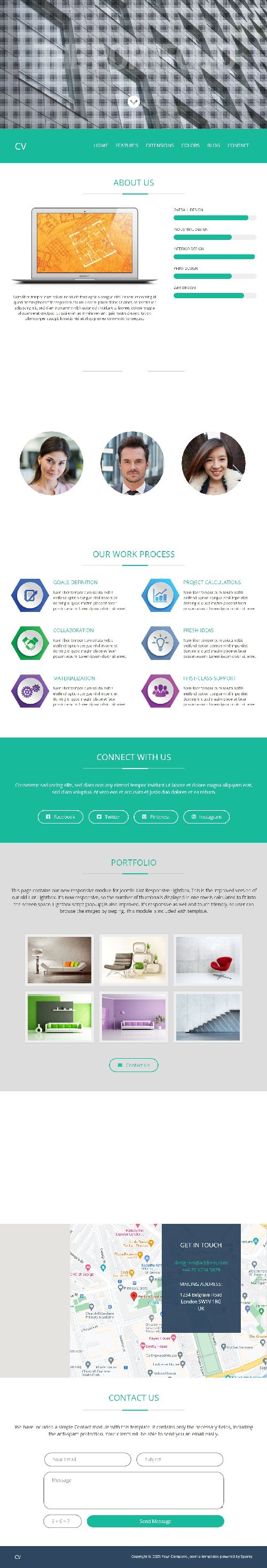 CV - Responsive Joomla 4 Template for Portfolio Websites