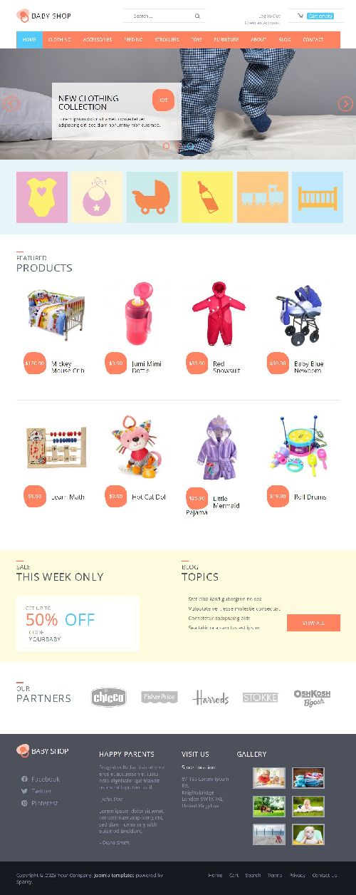 Baby Shop - Premium Joomla 4 Template eCommerce Virtuemart