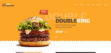 Burgers - Joomla 4 Template for Fast Food Restaurants Sites