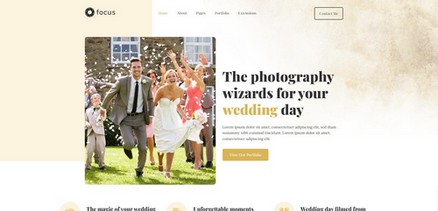 Focus - Joomla 4 template for wedding photographers sites