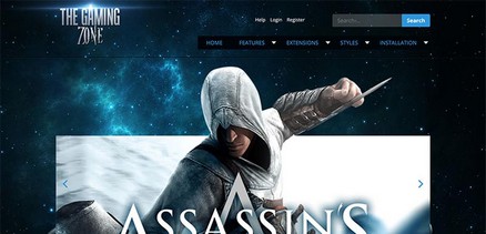 Gaming - Joomla 4 Template for Gaming and Video Games Sites