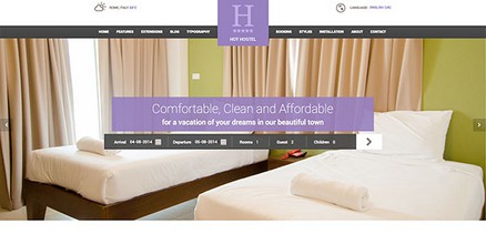 Hostel - Premium Joomla 4 Template for Cheap Hotels Hostels
