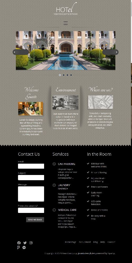 Hotel - Joomla 4 Template for Hotel, and Resorts Websites