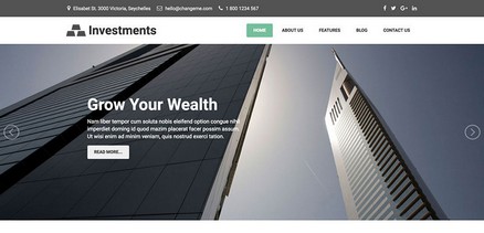Investments - Business and Corporate Joomla 4 Template