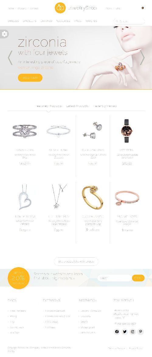 Jewelry - Responsive eCommerce Virtuemart Joomla 4 Template
