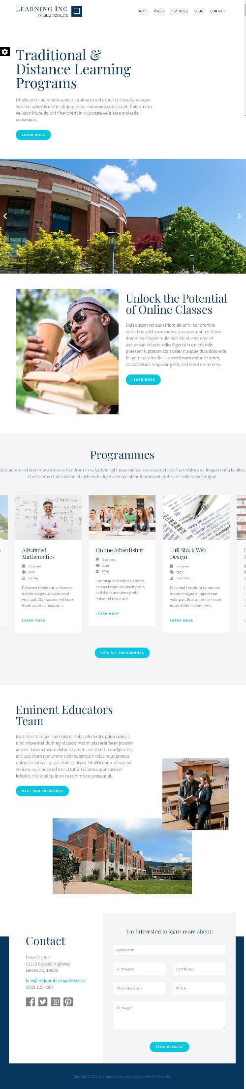 Learning - Joomla 4 Template Built for Educational Sites