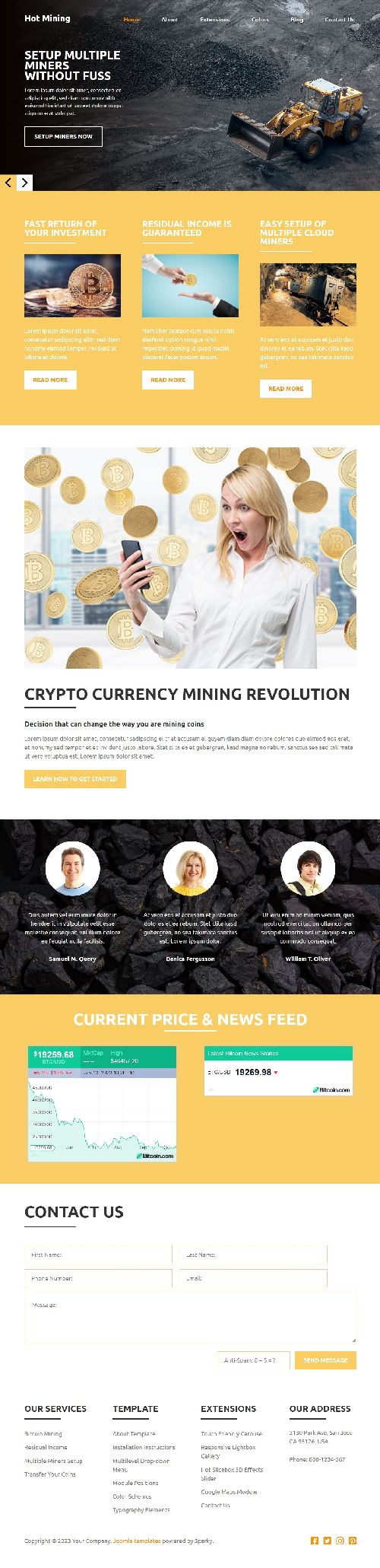 Mining - Joomla 4 Template for Miners and Mining Industry