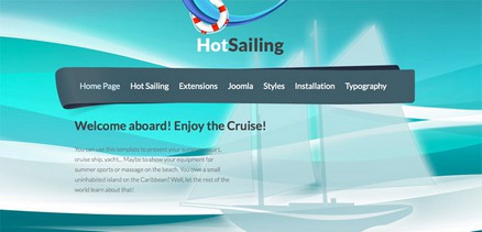 Sailing - Summer Resort Cruise Ship Yacht Joomla 4 Template