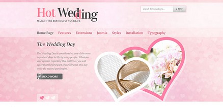 Wedding - Wedding & Wedding Planner Joomla 4 Template Site