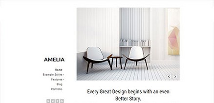 Amelia - Clean and Minimalistic Design Joomla 4 template