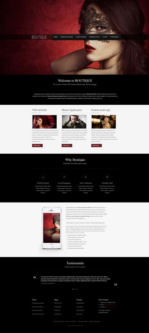 Boutique - Touch of Style and Class Joomla Template