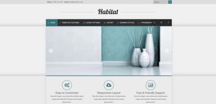 Habitat - Clean Lines and Stylish Design Joomla Template