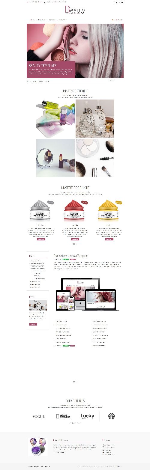 Beauty - Responsive Beauty Salon Websites Joomla Template