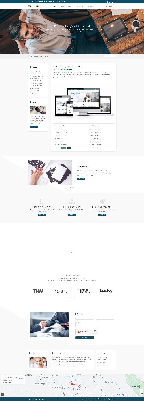 Business - Responsive Multipurpose Website Joomla Template