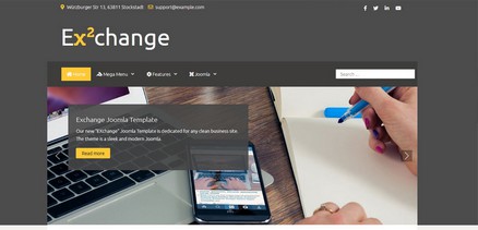 Exchange - Responsive Multipurpose Website Joomla Template