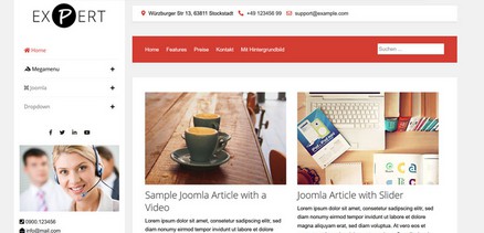 Expert - Responsive Multipurpose Websites Joomla Template