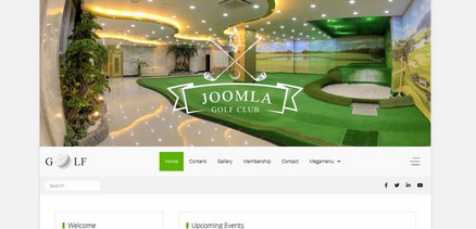 Golf - Golf Clubs, Golf Teachers Websites Joomla Template