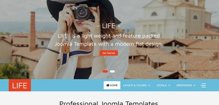 Life - Responsive Portfolio, Blog Travel Joomla Template