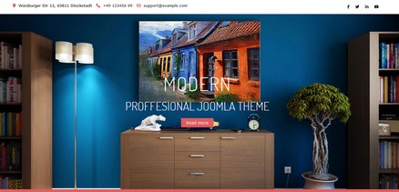 Modern - Responsive Multipurpose Websites Joomla 4 Template