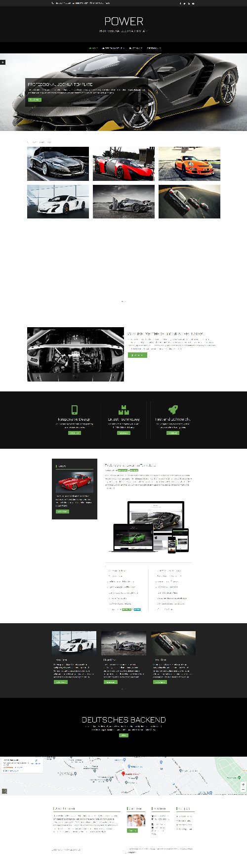 Power - Cars Sellers, Detailling Websites Joomla Template