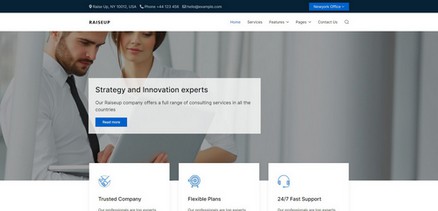 Raiseup - Business Consulting Services Joomla 4 Template