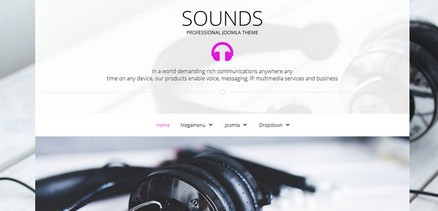 Sounds - Music, Sounds Engineers Websites Joomla 4 Template