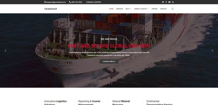 Tranship - Online Cargo Business Joomla 4 Template