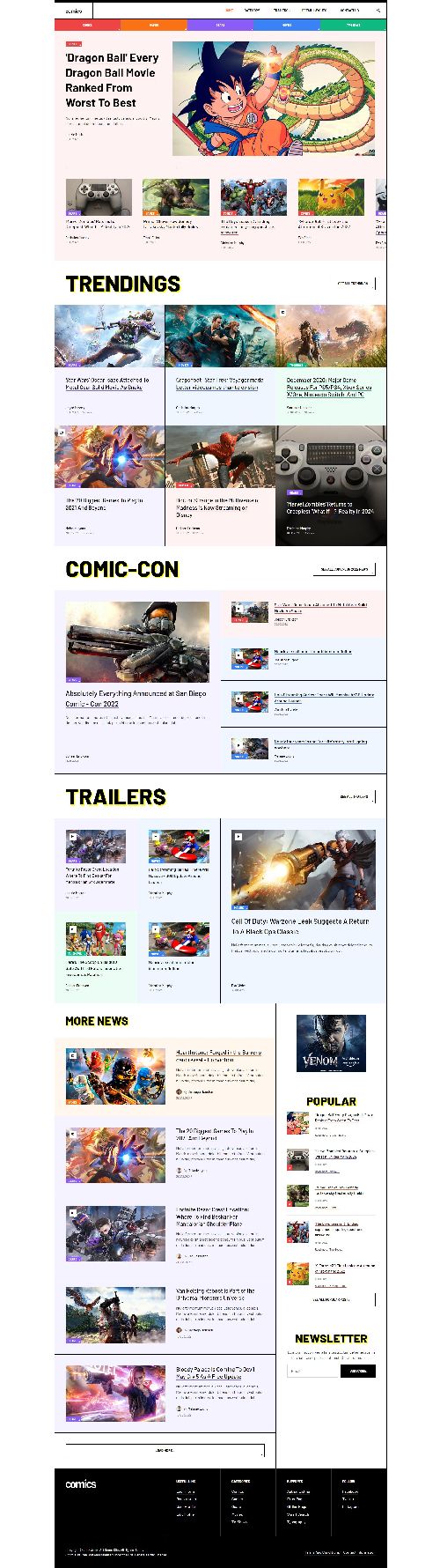 JA Comics - Comics, Movies News & Magazine Joomla Template