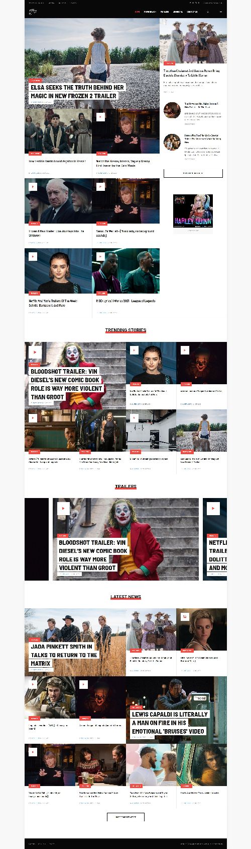 JA Flix - Movie News and Magazine Websites Joomla 4 Template
