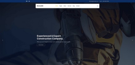 Builder - Responsive Construction Building Joomla 4 Template