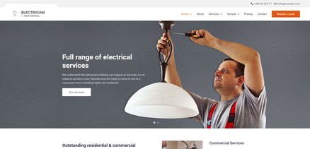 Electrician - Professional Electrician & Repairing Joomla 4 Template