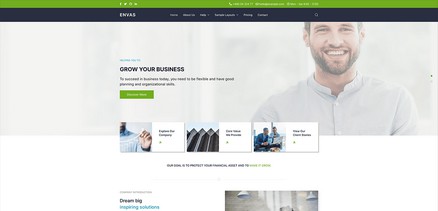 Envas - Responsive  Business Websites Joomla 4 Template