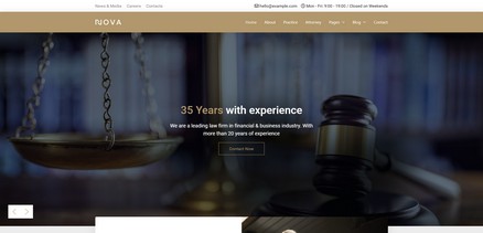 Nova - Responsive Lawyers, Law Firms Sites Joomla 4 Template