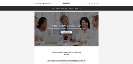 Startup Joomla template