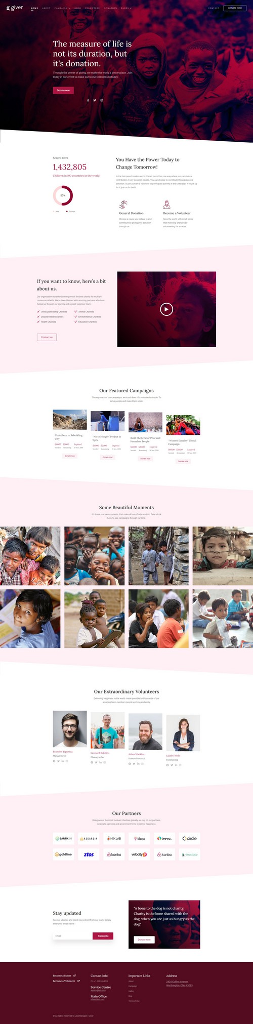 Giver - Donation & Non - profit Charity Joomla 4 template