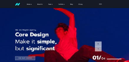 Magnin - Joomla Template for Creative Agency Websites